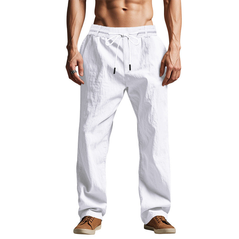 Loose Drawstring Beach Sports Trousers for Men