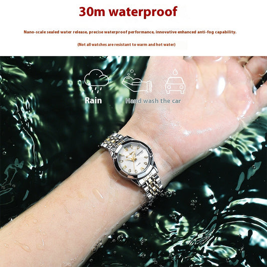 Women's Waterproof Luminous Double Calendar Wrist Watch