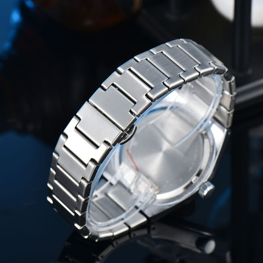 New Simple, Elegant, And Stylish Quartz Mens Watch With Steel Band