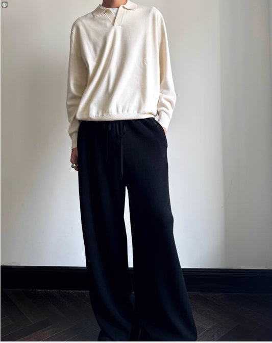 Old Money Style Pure Wool POLO Sweater
