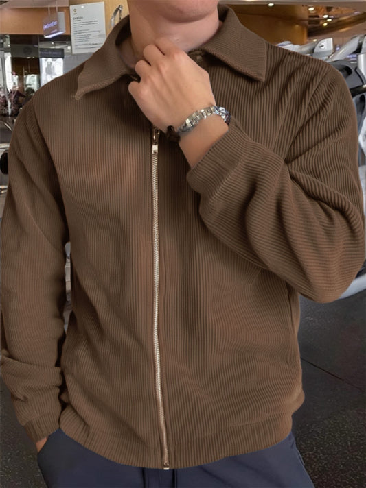 Casual Lapel Jacket Cardigan Men's Fashion