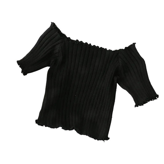 Short off off shoulder knit underpin