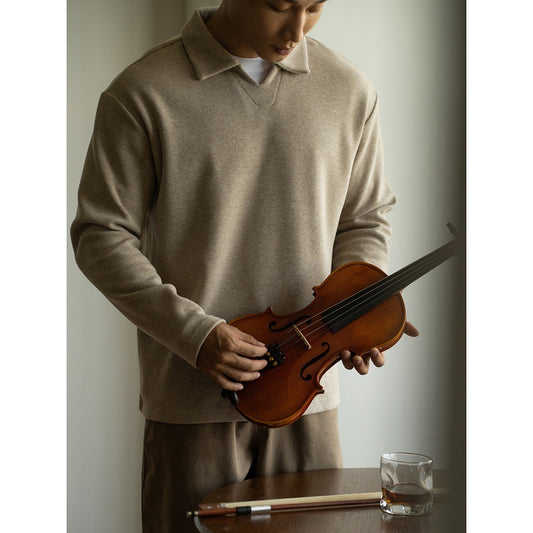 Suéter de lã estilo Old Money